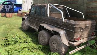 Rebuilding Mercedes G63 AMG 6×6 2014  Forza Horizon 5 Steering Wheel Gameplay [upl. by Harlin]