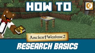 Research Basics  Ancient Warfare 2 Minecraft 1710  Bear Games How To [upl. by Johny677]