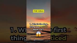 4 Flirty Questions to Ask a Boy 😉  Fun amp Playful Conversation Starters flirtyboy datingtips [upl. by Rumpf]