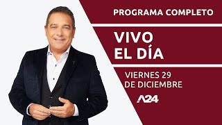 AMBA La tarifa mínima de colectivos sube un 4792 VivoElDía PROGRAMA COMPLETO 29122023 [upl. by Nuawd]