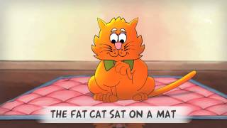 CAT ON THE MAT  Fantastic Phonics learn to read program  wwwEarlyReadingcom [upl. by Naejeillib]