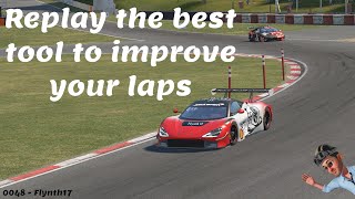 How to use replay for improving your lap times in ACC [upl. by Camila]