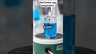 MacConkey agar preparation composition of agar  lab practical microbiologyshortsviralvideomlt [upl. by Nivlak]