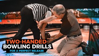 TwoHanded Bowling Drills for a Perfect Release [upl. by Adnala678]