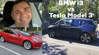 BMW i3 vs Tesla Model 3 Electric Vehicle Showdown [upl. by Twelve]