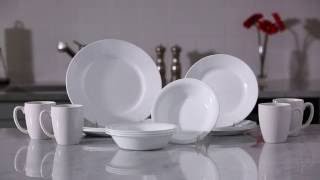 Corelle Dazzling White Unbreakable Dinnerware [upl. by Aratihc213]