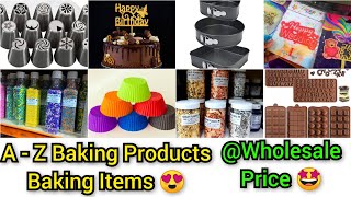 Wholesale Cake Baking Items With Price A  Z Baking Products Venus Essence Mart Chennai Baking items [upl. by Adnamar]