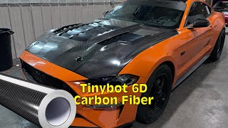 Carbon Fiber Wrap on GT500KR Hood Insane difficulty [upl. by Catrina]