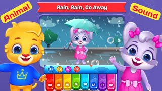 Lucas and Ruby Animal Sounds Song 1  Rain Rain go Away  RV AppStudios Games [upl. by Ivatts]