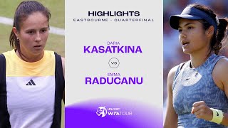 Daria Kasatkina vs Emma Raducanu  2024 Eastbourne Quarterfinal  WTA Match Highlights [upl. by Nwhas]