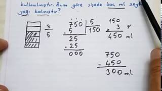 Kesir problemleri 4sınıf Bulbulogretmen matematik kesirler 4sınıf [upl. by Arraeis325]