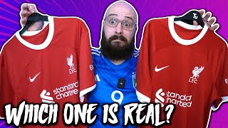 Fake vs Real Football Shirt Comparison [upl. by Nnylodnewg]