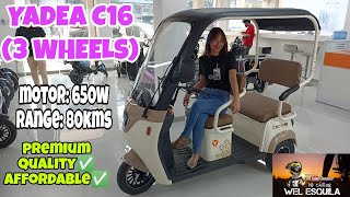 YADEA C16  BASIC REVIEW amp SPECS  QUALITY ELECTRIC TRIKE [upl. by Antoinette]