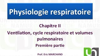 Video 21 Cycle respiratoire ventilation minute [upl. by Raine]