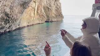 Visit to Green Grotto Caves in Capri Island Italy [upl. by Wandy260]