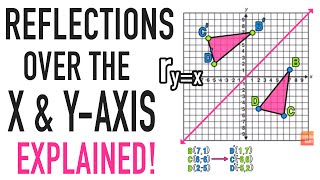 Reflections Over the XAxis and YAxis Explained [upl. by Munster]