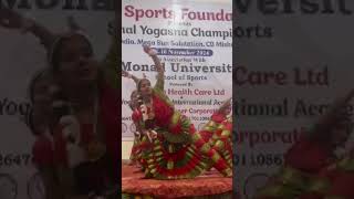 Yoga sports foundation  National yogasana championship monad university yoga yogalife champion [upl. by Roumell498]