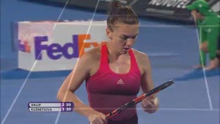 2016 Apia Sydney International Simona Halep Semifinal Hot Shot [upl. by Edlihtam]