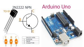 What is 2N2222 npn transistor using with Arduino Uno [upl. by Ainerbas]