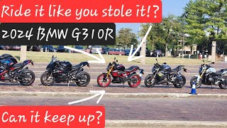 Can she keep up on the BMW G310R [upl. by Flinn]