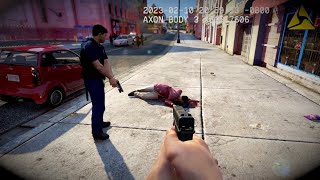 Officer involved shootings as NYPD  GTA 5 LSPDFR [upl. by Corsetti110]