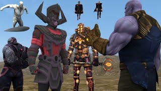 Galactus vs Thanos Darkseid Avengers Silver Surfer Odin Dormammu Eson the Searcher Superman Celestia [upl. by Healy454]