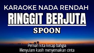 SPOON  Ringgit Berjuta Karaoke Lower Key Nada Rendah 3 [upl. by Gladstone127]