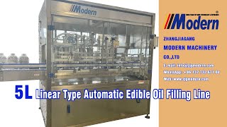 5L Linear Type Automatoc Edible Oil Filling Line fillingline [upl. by Karsten]