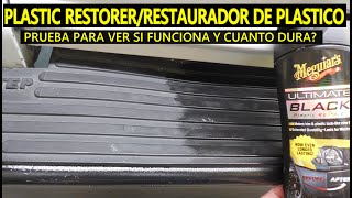 Funciona el Plastic restorer o restaurador de plastico para Auto prueba real [upl. by Aleemaj]