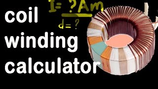 toroidal transformer design formula coil winding calculator [upl. by Etteniotnna]