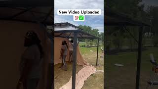 Gazebo Roof Installation 💯 diy handyman [upl. by Rotman]