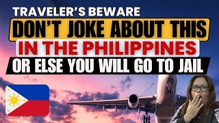 🔴YOU WILL BE ARRESTED IF YOU JOKE ABOUT THIS IN THE PHILIPPINES  THIS IS NON BAILABLE OFFENSE [upl. by Malarkey]