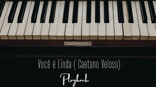 Você é linda Caetano Veloso  I Playback com letra em Lá Maior A I [upl. by Mast]