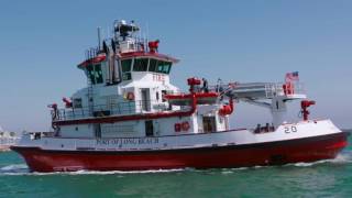 New Port of Long Beach Fireboat  quotProtectorquot [upl. by Farika]