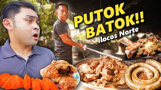 Ilocos Norte PUTOK BATOK Tour Bagnet SinanglaoEmpanada amp Longganisa in BATAC [upl. by Llewxam]