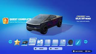 Cybertruck Car amp Rewards  Exclusive Baja OffRoad Decal  LAST CHANCE Summer Road Trip Quests [upl. by Meer]