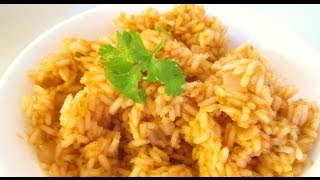 Spanish Rice  Mexican Food Restaurant Secrets for Home Cooking  PoorMansGourmet [upl. by Annocahs]