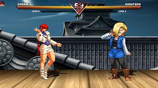 Shermie vs Android 18  KoF Mugen vs Dragon Ball  High Level Insane Epic Fight [upl. by Lefton]