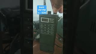 HT jadul ic 02N Icom  vhf fm icom ic2n fm vhf vhffrequensi [upl. by Palermo908]