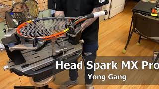 Time Lapse How to String a Head Spark MX Pro Tennis Racquet [upl. by Tnilc244]