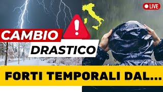 METEO OGGI ⛈️ALLERTA TEMPORALICAMBIO DRASTICO ALLA FINE DELL ANNOALLERTA INGIULIACCI [upl. by Cornall]