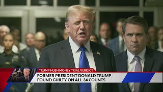 Jury finds Trump guilty on all counts in hush money case [upl. by Martell]