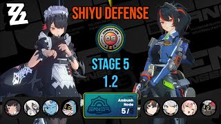 NEW Shiyu Defense Ambush Node 5 M0R0 Ellen DPS amp M0R0 Zhu Yuan DPS  Zenless Zone Zero v12 [upl. by Kenney]