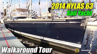 2014 Hylas 63 Sailing Yacht  Deck and Interior Walkaround  2015 Annapolis Sail Boat Show [upl. by Meneau]