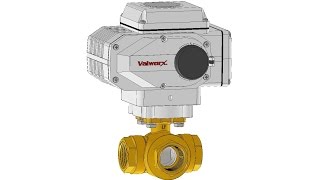 Electric Actuated Lead Free Brass 3Way LPort Valves [upl. by Monsour]