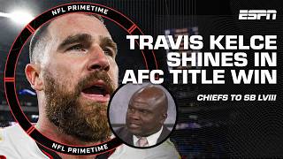 Travis Kelce is STILL TRAVIS KELCE 😤  Booger McFarland on Chiefs AFC title win  NFL Primetime [upl. by Nilya]