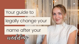 Your Guide to Legally Change Your Name After Your Wedding [upl. by Gian]