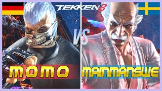 Tekken 8 ▰ MOMO Bryan Vs MAINMANSWE Heihachi ▰ Ranked Matches [upl. by Lleroj467]