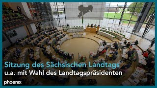 Konstituierende Sitzung des 8 Sächsischen Landtags ua mit Wahl des Landtagspräsidenten [upl. by Nortal]