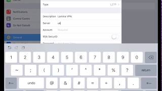 Set Up VPN on an iPad [upl. by Rahmann]